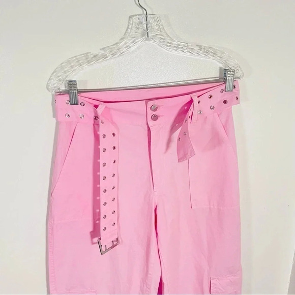 Frankie's Bikinis Jack Low Rise Cargo Pant Gumdrop Pink Beach Bohemian Surfer - Picture 5 of 10